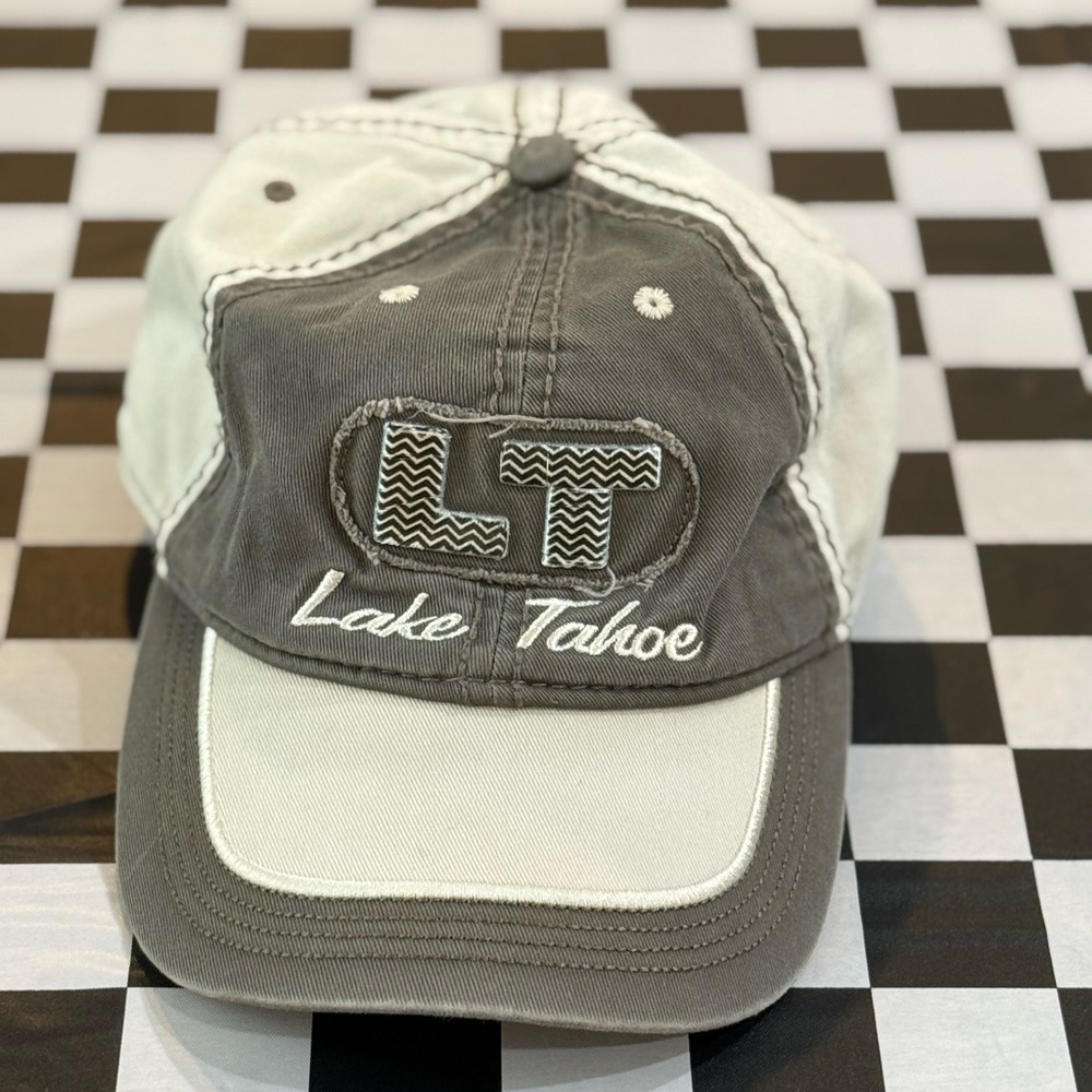 Gray and White Lake Tahoe Cap